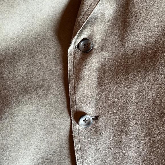 Custom gray suade blazer - Picture 3 of 6